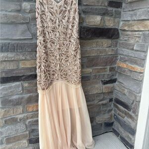 Elegant Sequin and Tulle Gown